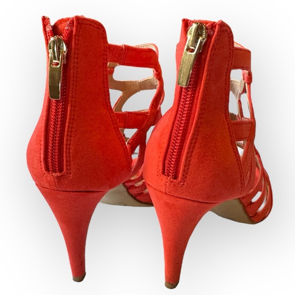 Kelly & Katie Orange TALINIA Heels 8M - Picture 3 of 7